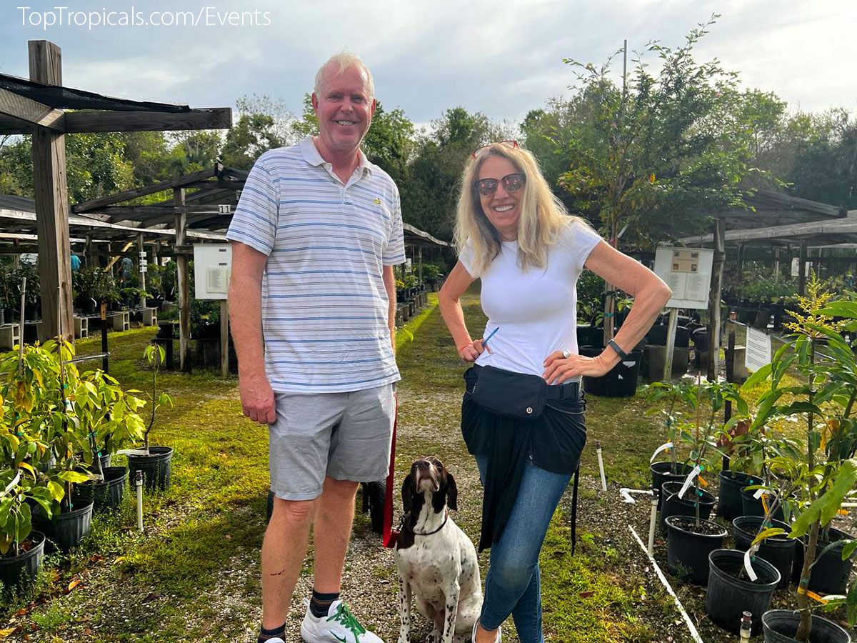 Customers of Top Tropicals Plant Festival 